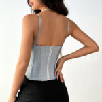 Women's Contrast Trim Structured Corset Top | IMP-24-CT-A - Image 19