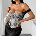 Women's Floral Tapestry Corset Top | IMP-26-CT-A - Image 17