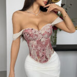 Women's Floral Tapestry Corset Top | IMP-26-CT-A - Image 4