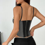 Women's Contrast Trim Structured Corset Top | IMP-24-CT-A - Image 13