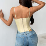 Women's Contrast Trim Structured Corset Top | IMP-24-CT-A - Image 30