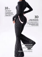 Women's Leopard Print Flared Zip-Up Jumpsuit - 108 JMP ACT - Image 4